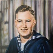 Artist's Son: Military -rooted in Family and Home. Oil