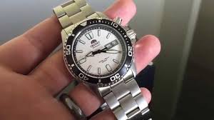 5mm) and a third of a millimeter thicker (13. Orient Mako Usa White Dive Watch Review Pleasantly Surprised Youtube