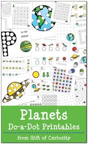 Planets Do A Dot Printables Free Do A Dot Space Activities For Kids Solar System Activities