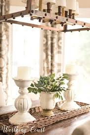 5 Unexpected Spring Centerpiece Ideas That Will Last All Season Worthing Court In 2020 Farmhouse Table Centerpieces Dining Room Centerpiece Table Centerpieces For Home