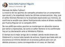 25 de mayo de 1975) es una administradora de empresas y política peruana que se desempeñó como primera dama del perú de 1994 a 2000 y congresista por lima metropolitana de 2006 a 2011. Keiko Fujimori On Twitter Mensaje De Keiko Fujimori Sobre La Declaracion Del Sr Dionisio Romero Ante El Ministerio Publico Https T Co Ms0wuekrlt Https T Co Gjgolv3cpy