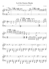 Buy fully licensed online digital, transposable, printable sheet music. 60 Ajr Let The Games Begin Sheet Music For Piano Solo Musescore Com