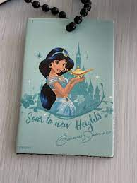 Disney Gen Leather Personalizable Luggage Tag Purse Backpack Princess  Jasmine | eBay