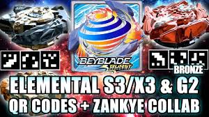 Many new rise qr codes coming out this year! Qr Codes Elemental Spryzen S3 Bronze G2 Collab C Zankye Beyblade Burst App Youtube