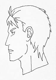 Bald haircut, beard, in profile view. How To Draw Male Anime Face Side View Step By Step For Beginner Easy Video Tutorial Rock Draw