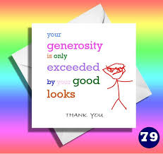 Funny Thank You Card Thank You Card Friend Thank You Card Funny Card Appreciation Thank You Your Gener Funny Thank You Funny Thank You Cards Thank You Cards