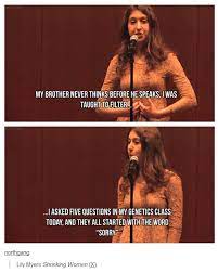 Lily Myers Shrinking Women Video So Relevant Highlyrecommended This Or That Questions Myer Women