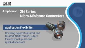 amphenol 2m series micro miniature connectors pei genesis