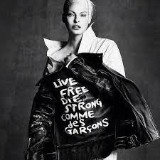 Live Free Die Strong Jacket Men Coat Black Comme Des Garcons Red Liner 32 Japan Commedesgarcons Motorcyclejacket Editoriais De Moda Vogue Japan Vogue