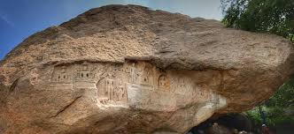 Bas Relief depicting Jain Tirthankaras ...