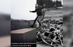 The israeli satirist and author, based in berlin, has published a response to the thousands of superficial, flippant photos taken at berlin's holocaust memorial in a new art project called yolocaust. Yolocaust Ab Wann Ist Ein Selfie Geschmacklos Galerie Kosmo