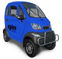 GIO All-Season Enclosed Mobility Scooter - Blue - With Winter Heater &  Summer Fan