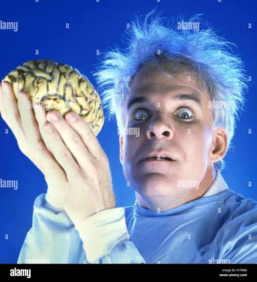 Original film title: THE MAN WITH TWO BRAINS. English title: THE MAN WITH  TWO BRAINS. Year: 1983. Director: CARL REINER. Stars: STEVE MARTIN. Credit:  WARNER BROTHERS / Album Stock Photo - Alamy
