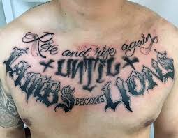 They somehow manage to capture so much heart and soul into a single word. Top 41 Chest Writing Tattoo Ideas 2021 Inspiration Guide