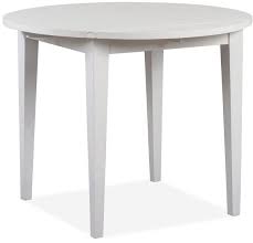 Shop casual and formal options, round or rectangular tables with solid wood, marble or glass tops. Magnussen Home Heron Cove Chalk White Drop Leaf Dining Table D4400 26 Home Goods Furniture