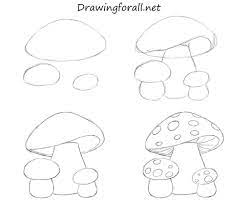 How To Draw Mushrooms For Kids Mushroom Drawing Flower Drawing Easy Drawings How to draw from nature sketch of group mushrooms. how to draw mushrooms for kids