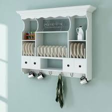 wooden wall mounted plate rack wayfair