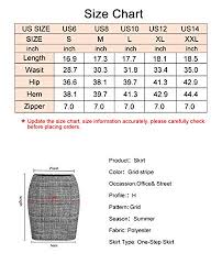 asmax haoduoyi womens plaid pencil high waist mini party skirt grey