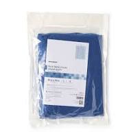 McKesson Heavy-Duty SMS Fabric with Zone-Reinforced Back Table Drape, Blue  - 50 x 90 Inch
