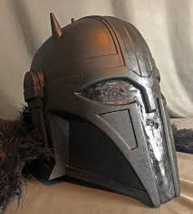 Pre Order Resin Helmet Inspired By The Armorer Blacksmith From The Mandalorian Mandalorian Helmet Mandalorian Cosplay Mandalorian