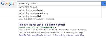 And this is obviously a losing way for the recently created blog. Picking The Right Travel Blog Name Is The Hardest Part