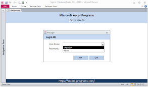 Ms Access Sign In Form Is One Of The Most Needed For The Sake Of Protecting Your Database It Will Give You More Professional F Billing Software Access Sign In