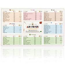 Air Fryer Cooking Times Quick Reference Guide Airfryer Cooking Charts Magnetic Stickers And Decals Cheat Sheet Magnets Must Have Air Fryer