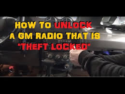 The radio indicates locked.one gmc dealer tried to unlock the . How You Can Retrieve A Lock Code From Your Rds Radio Hardware Rdtk Net