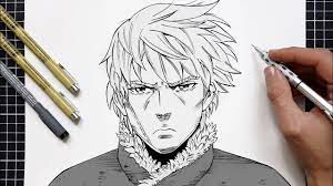 how to draw Thorfinn - Vinland Saga | Easy Drawing (Step by Step) - YouTube
