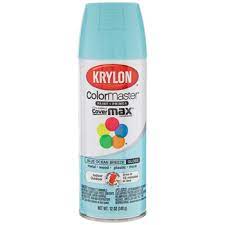 Blue Ocean Breeze Krylon Colormaster Gloss Spray Paint Primer Hobby Lobby 1368