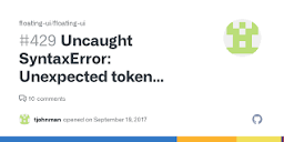 Uncaught SyntaxError: Unexpected token export · Issue #429 ...