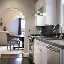 Grey Countertops White Cabinets Dark Brown Floors Kitchen Design Small Tiny Kitchen Design Contemporary Kitchen