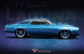 1973 Chevelle Laguna Custom Rendering Vierstradesign Com C 2012 Chevelle Chevelle Car Chevy Muscle Cars