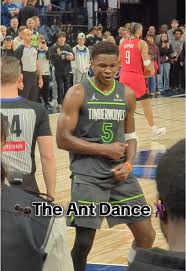 The Ant Dance 🐜🕺. #anthonyedwards #ae5 #timberwolves  #minnesotatimberwolves #wolvesback #nba #basketball #nbabasketball