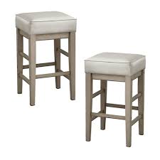 Make sure you measure the area you're outfitting to be certain you're getting the right height. Lexicon 24 Inch Counter Height Wooden Bar Stool With Solid Wood Legs And Faux Leather Seat Kitchen Barstool Dinning Chair White Target