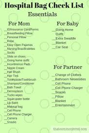 Birth Plans For First Time Moms What You Really Need In Your Hospital Bag That Common Bond Hospital Bag Breastfeeding New Baby Products