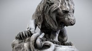 Lion Crushing A Serpent By Rigsters Animal Sculptures Lion Sculpture 3d Model