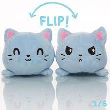 Russian Blue Reversible Cat Mini Plushies Teeturtle Minis Plushies Felt Dolls Ball Jointed Dolls