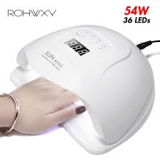 Rohwxy Sun 5x Plus Uv Led Lamp For Nails Dryer 54w 48w 36w Ice