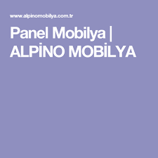 Panel Mobilya Alpino Mobilya Mobilya