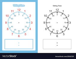 Teaching Time Chart Telling Time For Teacher