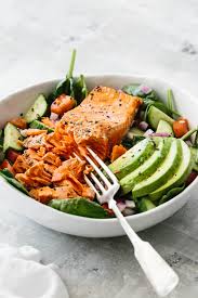 Make a big batch and store them in the refrigerator so you can have them ready to enjoy when you need them. Salmon Avocado Salad