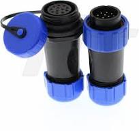 HE21 12 Pin Outdoor Connector Male Female Cable Plug Receptacle Plastic  Waterproof Circular Aviation Quick Disconnect Wire Connector