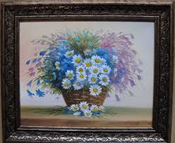 Chrysanthemum flower basket flower basket hand painted chrysanthemum flower basket png chrysanthemum. Basket Of Flowers Painting By Raphael Bosse Artmajeur