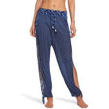 Women S Lucky Brand Nomad Ankle Tie Cover Up Pants 68 Liked On Polyvore Featuring Swimwear Cover Ups Navy Bathing S Beachwear Wraps Fashion Pants Pants