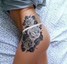 Home rose tattoos black and grey rose tattoos. 57 Mind Blowing Hip Tattoos