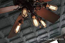 Video by hunter pacificglass ceiling fan cover and removal for replacement of ceiling fan lights and globes by hunter pacific like and subscribe for more ! Shop Sneak Peek Vintage House Edison Bulb Bronze Spray Paint