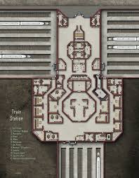Train Station Shadowrun Floorplan Tabletop Rpg Maps Dungeon Maps Modern Map