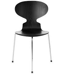Ant Chair Arne Jacobsen Black Coloured Ash Ant Chair Arne Jacobsen Chair