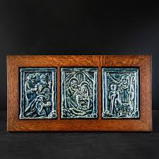 Framed Nativity Scene Triptych